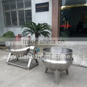 Industrial Full Stainless Steel Steam Jacket Kettle for Milk and Slurry thumbnail-1