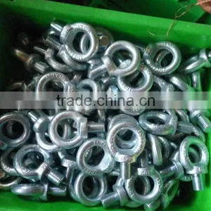 Wells Factory DIN580 M24 Forged Heavy Duty Galvanized Eye Bolt and Nut thumbnail-2