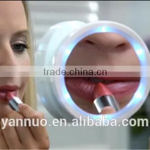360 Rotation LED Lighted Makeup Mirror, Makeup Mirror With Light Swivel Brite thumbnail-2