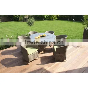 2017 Sigma All Weather Quickest Delivery pe Rattan Glass Top and Metal Frame Centre Table thumbnail-1