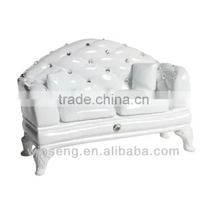 Wholesale Polyresin Decorative Sofa Jewelry Box With Swarovski Crystals thumbnail-1
