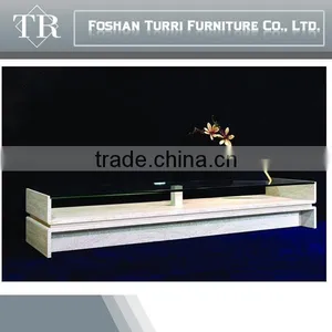 U Shape Design Travertine Base TV Stand thumbnail-2