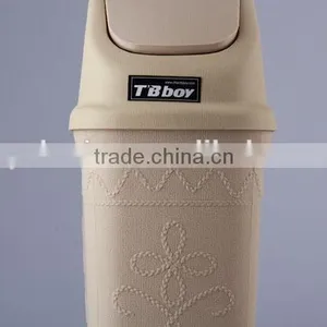 Household Garbage Can/Rubbish Bin With Relief Pattern/Plastic Trash Can thumbnail-3