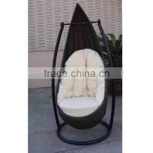 Cheap Outdoor Rattan Hammock Swing Chair With Cushion thumbnail-2