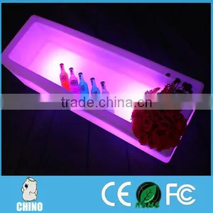Led Illuminated PE Plastic Bucket Plastic Ice Buckets With Lids Battery thumbnail-2