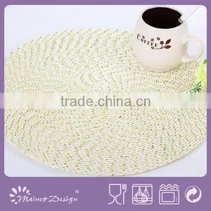 Woven Round Plastic Place Mats/eco Place Mats/Promotional Place Mats thumbnail-1