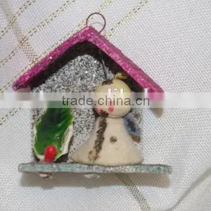 Tiny Putz Christmas House thumbnail-1