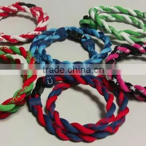 Fashion Weave Titanium Necklace With Safety Clasp thumbnail-1