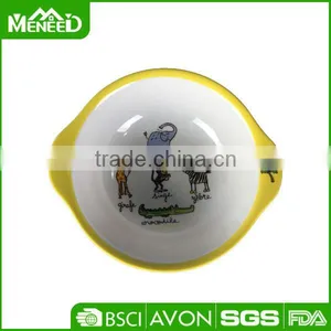 5inch Elephant & Animal Printed Food Safety 100% Melamine 6inch Kid's Lunch Bowl thumbnail-1