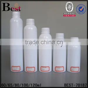 2017 Hot New Products Cosmetic Toner Fragrance Perfume White Empty Stock 60ml 65ml 80ml 100ml 120ml Plastic Spray Bottle Whole thumbnail-1