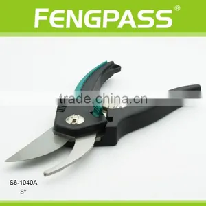 S6-1040A 8 Inches PP+ TPR Handle With Stainless Steel and Strong Power Classical Garden Scissors thumbnail-3