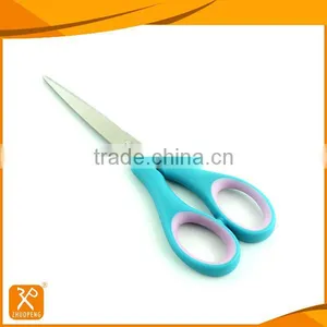 6" FDA Stainless Steel Material Rubber Soft PP+TPR Grip Office Scissors thumbnail-1