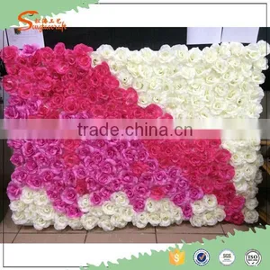 Latest Design Stylize Flower Wall Backdrop Artificial Flowers Wall Wedding Decor thumbnail-3