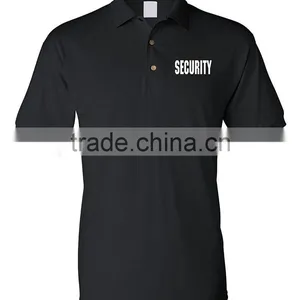 Security Guard Uniform Shirts Silkscreen Sport Polo Tshirt Design Men's Security Guard Uniforms For Sale thumbnail-2
