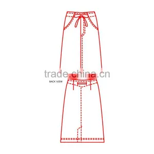 Mid-Calf Length Drawstring Skirt thumbnail-3