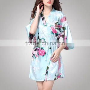Contrast Color European Design Trendy Fashion Girl Photos Nightdress With Your Logo thumbnail-6