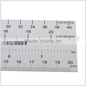 Kearing Brand #KNM-6 Nautical Miles Scale Ruler,white and Flexible Plastic thumbnail-3