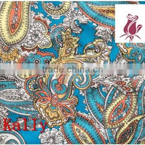 Keqiao New Arrival Tie Dye Rayon Fabric Polyester Rayon Fabric Roma Foil Printing thumbnail-1