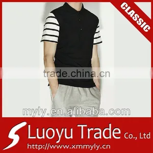 2017 Latest Black and White T-shirt With 100% Cooton thumbnail-1