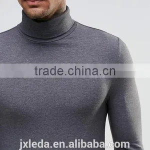 Men Extreme Muscle Skinny Fit Roll Neck Long Sleeve Tee Shirt OEM China Manufacturers thumbnail-3