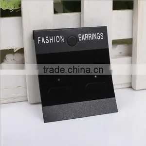 Custom Printed Necklace Earring Cards/custom Jewelry Cards in Black for Jewellery Display thumbnail-3