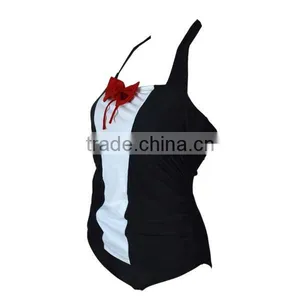 Japan Style One Piece Swimsuit With Lovely Bow thumbnail-3