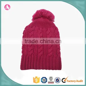 2017 Winter Ladies Fashion Clothing Winter Beanies Knitted Custom Beanie Hat thumbnail-3