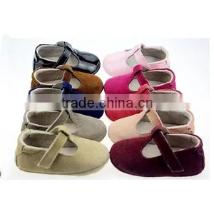 Pure Suede Leather Baby Shoes Soft Sole thumbnail-5
