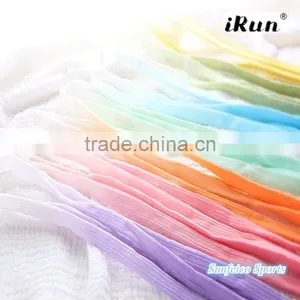 Polyester Flat Tubular Colorful Laces~7 Colours Available~Custom Width&Length Rainbow Shoe Laces~~Accept Custom thumbnail-5