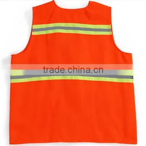 Customized Logo High Visibility Mesh Reflective Safety Vest With Pocket thumbnail-2