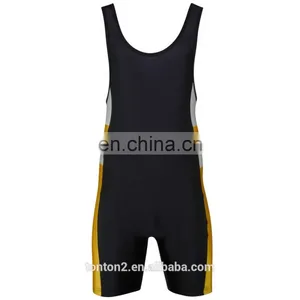Wholesale Cheap Sublimation Printed Men's Wrestling Singlet thumbnail-3