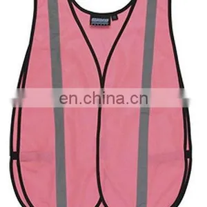 Pink Mesh Reflective Safety Vests thumbnail-1