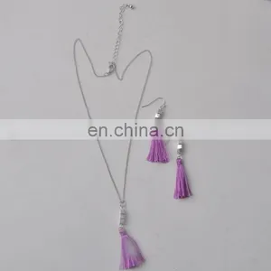 Jewelry Set Tassel Jewelry Set Fringe Necklace Fringe Earring thumbnail-3