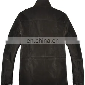 2015 Lastest Fashion Handsome Lamb Leather Jacket thumbnail-3