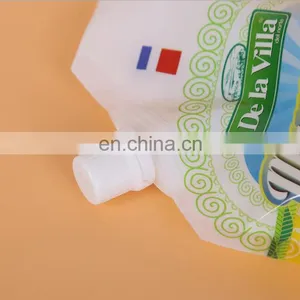 Eco Friendly Laminated Reusable Food Grade Packaging Juice Spout Pouch With Custom Logo Printed thumbnail-4
