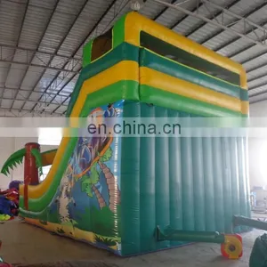 Double Lane Digitally Printed Jungle Gorilla Inflatable Slide thumbnail-4