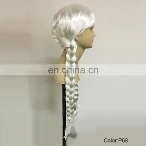 Carnival White Pigtail Party Wigs P-W232 thumbnail-2