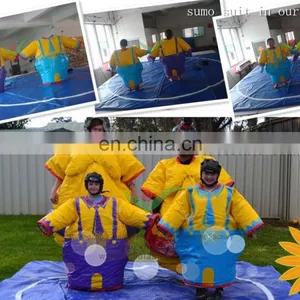 New Arrived Clown Figure PVC Tarpaulin Not Inflatable Family Sumo Suit thumbnail-1