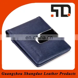 Excellect Handcraft Best Leather Human Leather Wallet Wholesale Money Clips thumbnail-1