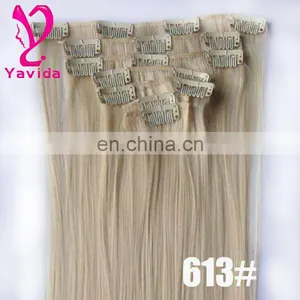 Hair Extensions Clips Clip in Human Hair Extensions for Black Women thumbnail-5