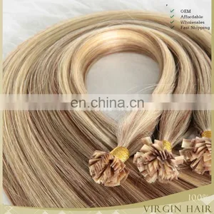 TOP Quality Wholesale Indian Virgin Remy Hair Remy u Tip Keratin Human Hair Extension thumbnail-1