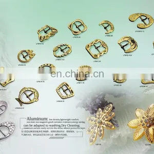 Custom Made Cheap Ladies Decorative Metal Gunmetal Shoes Buckle thumbnail-5