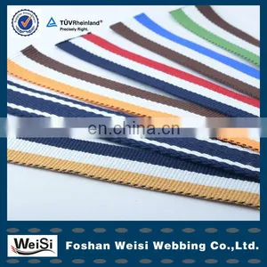 100% Polyester Cotton Elastic Webbing Belt Material Made in China thumbnail-1