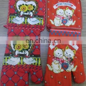 Cotton Slip-resistant Potholder and Oven Mitt Sales in Bulk thumbnail-1
