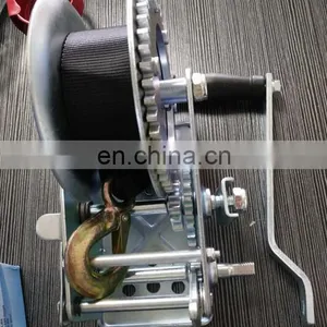 US Model Small Hand Winch 600lb With Black Strap thumbnail-2