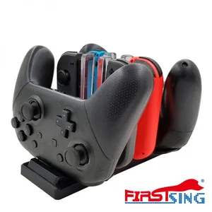 Firstsing Games Joy-Con Controller and Pro Controller Charging Dock Station 6 in 1 for Nintendo Switch With Charging Indicators thumbnail-1