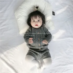 Hot Selling Knitted Ponchos Girls Winter Sweater Poncho 2020 Custom Kids Sweaters thumbnail-2