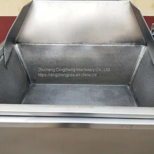 Dingzheng Processing Custom Stainless Steel Automatic Fryer Eggplant Box Frying Machine Twist Beef Jerky Fryer thumbnail-1