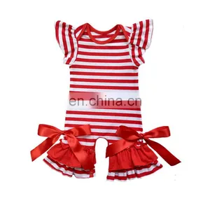 2018 Hot Sale Current Sleeveless Romper Jumpsuit Organic 100% Cotton Newborn Baby Clothing thumbnail-2