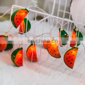 Cool And Refreshing Summer 2AA Battery Box Operated 10 LED Watermelon Fairy String Light For Wedding Party Home Decoration thumbnail-1